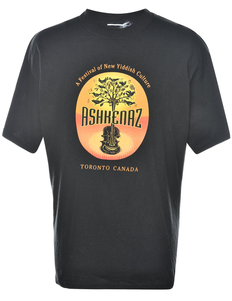 Ashkenaz Yiddish Festival Printed T-shirt - XL