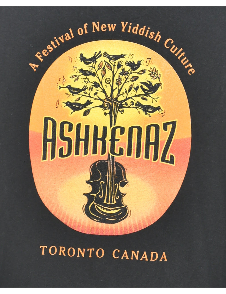 Ashkenaz Yiddish Festival Printed T-shirt - XL
