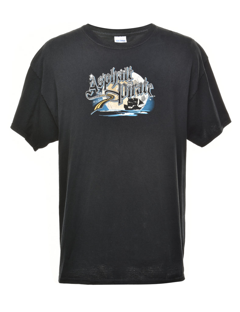 Asphalt Pirate Printed T-shirt - XL