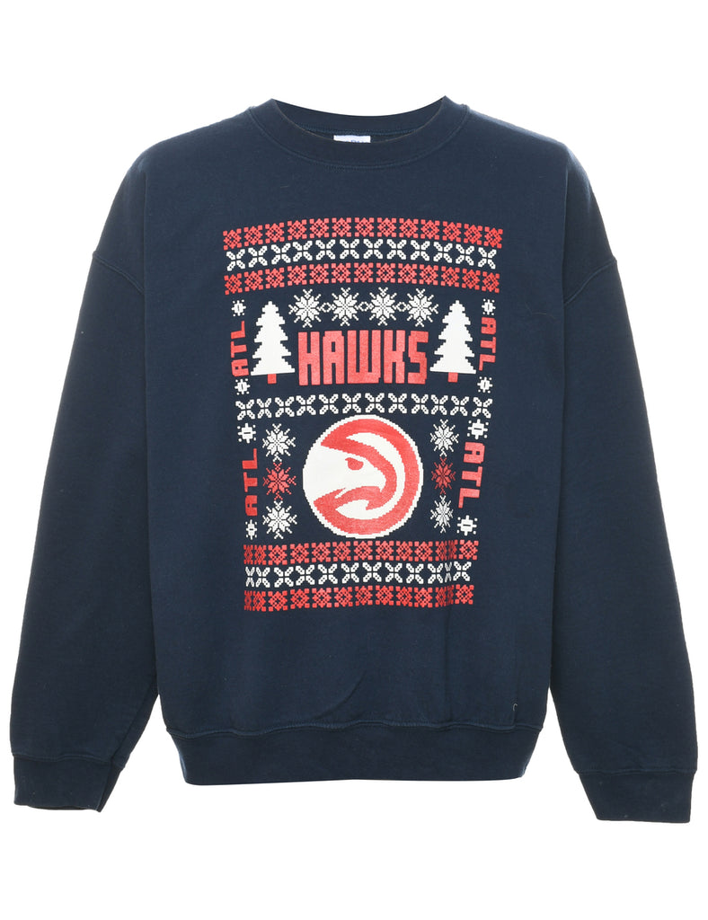 Atlanta Hawks Christmas Sweatshirt - XL