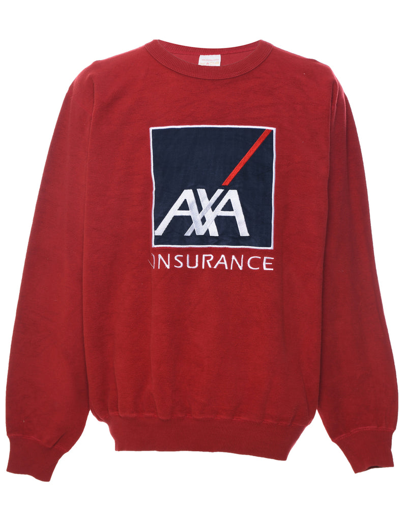 AXA Insurance Embroidered Sweatshirt - L