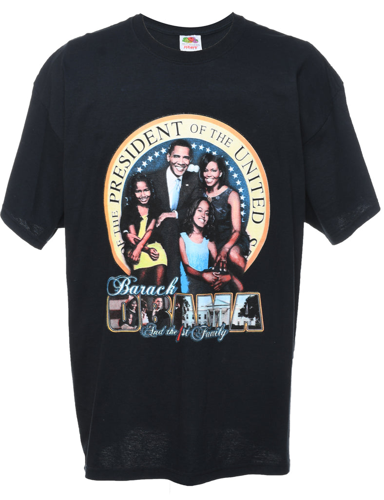 Barack Obama Printed T-shirt - XXL