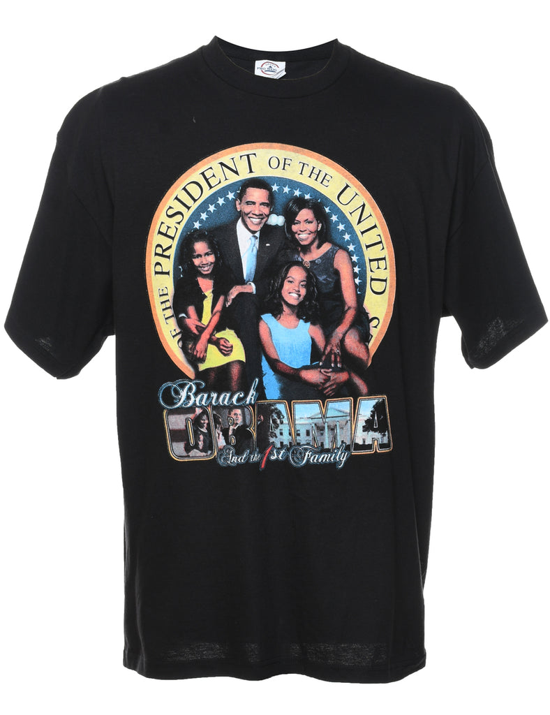 Barack Obama Printed T-shirt - XL