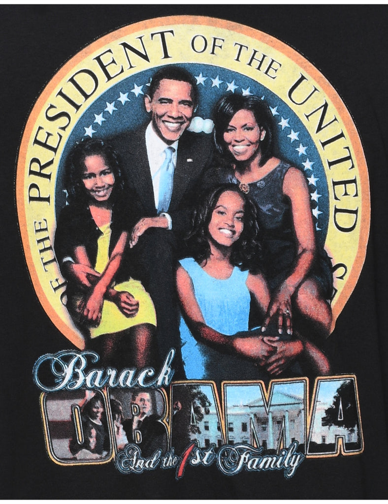 Barack Obama Printed T-shirt - XL