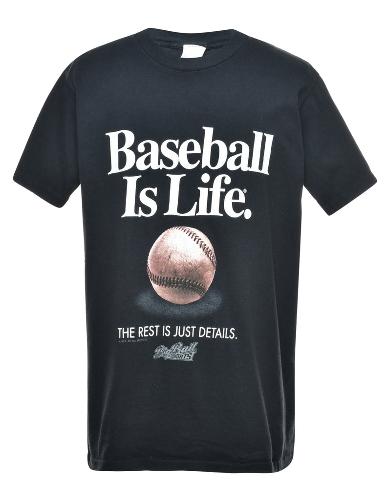 Baseball Printed T-shirt - L