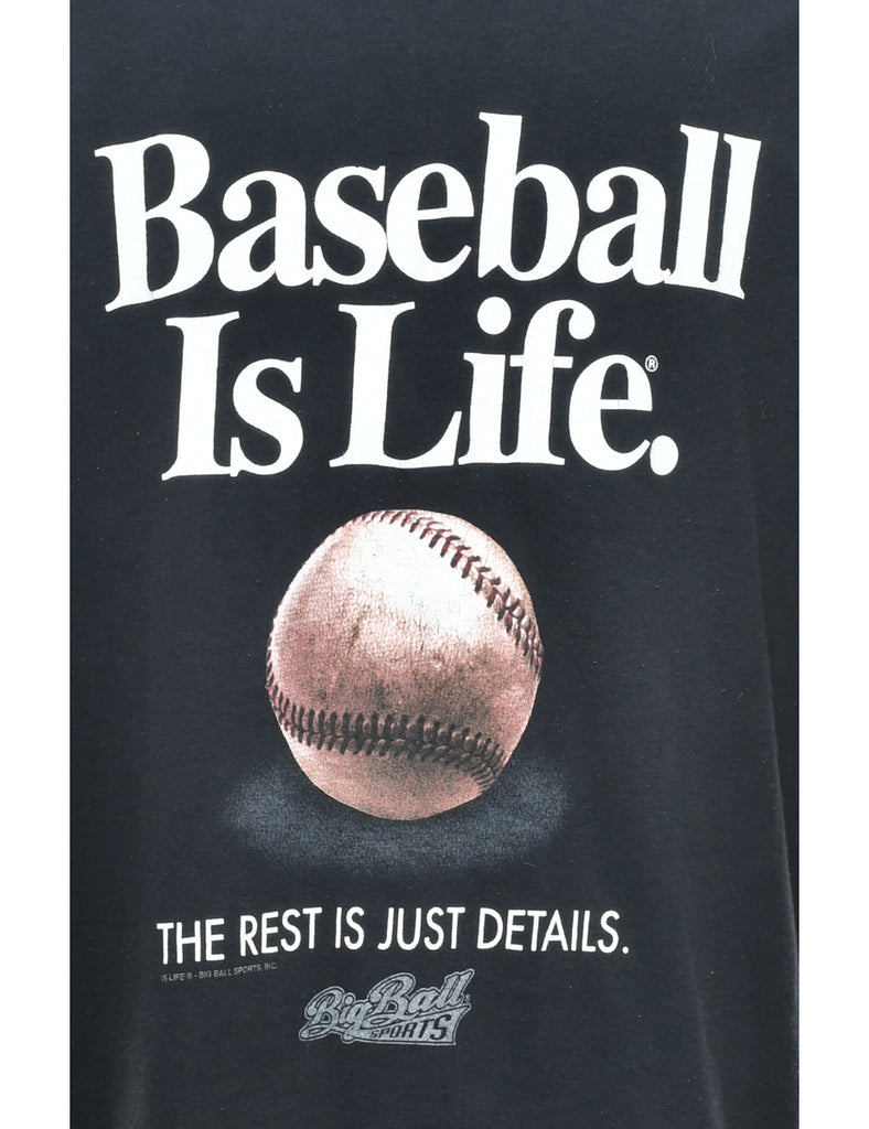 Baseball Printed T-shirt - L