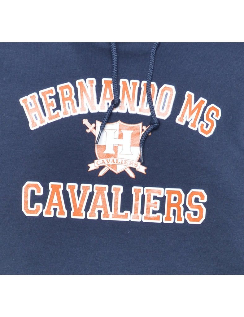 Basketball Cavaliers Printed Hoodie - M