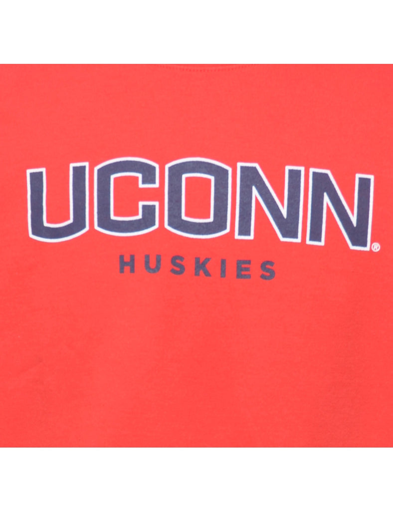 Basketball Uconn Huskies Printed Sweatshirt - S