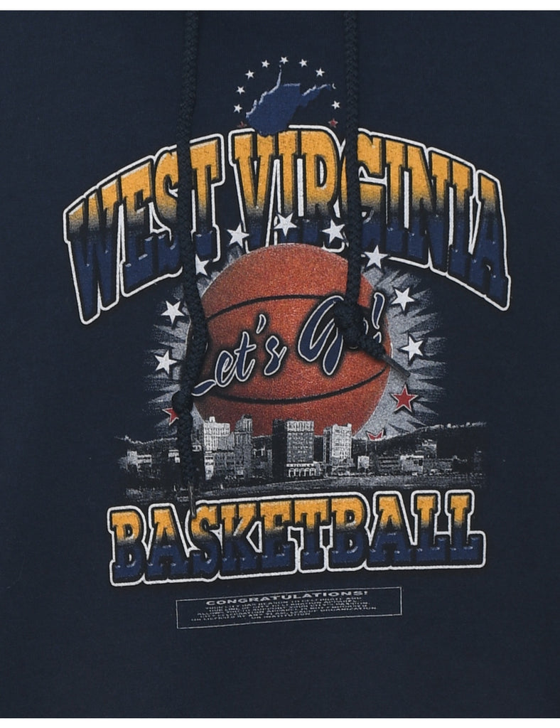 Basketball West Virginia Printed Hoodie - XL