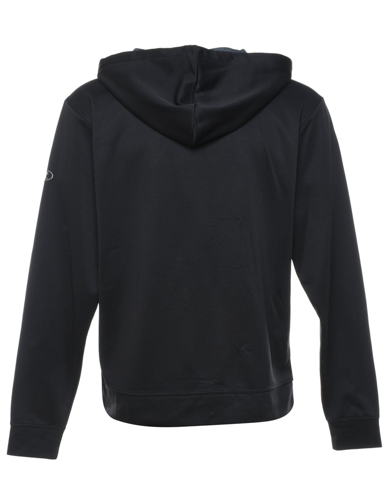 Bears Baseball Hooded Black Printed Sports Sweatshirt - S