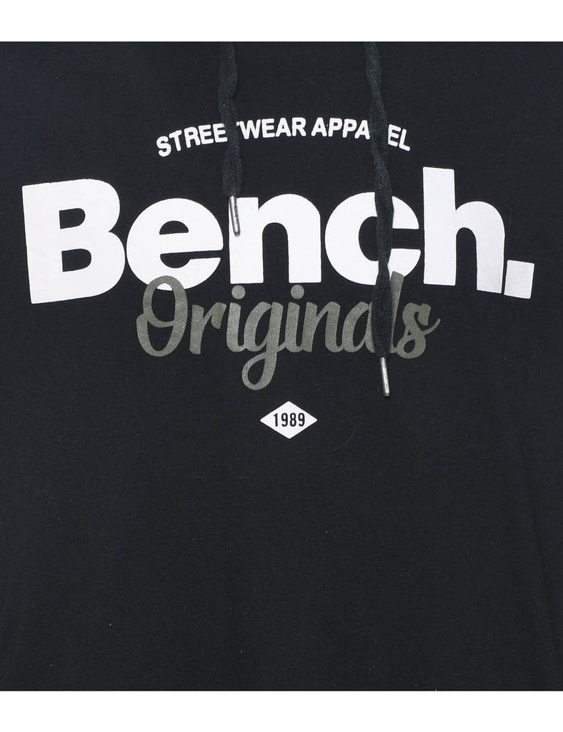 Bench Printed Black & White Hoodie - L