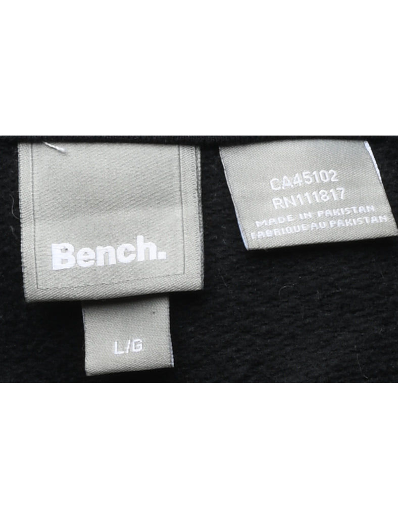 Bench Printed Black & White Hoodie - L