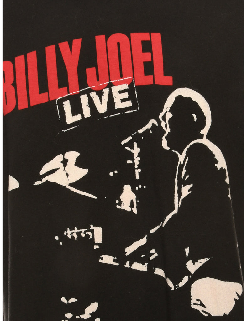 Billy Joel Black Printed T-shirt - M