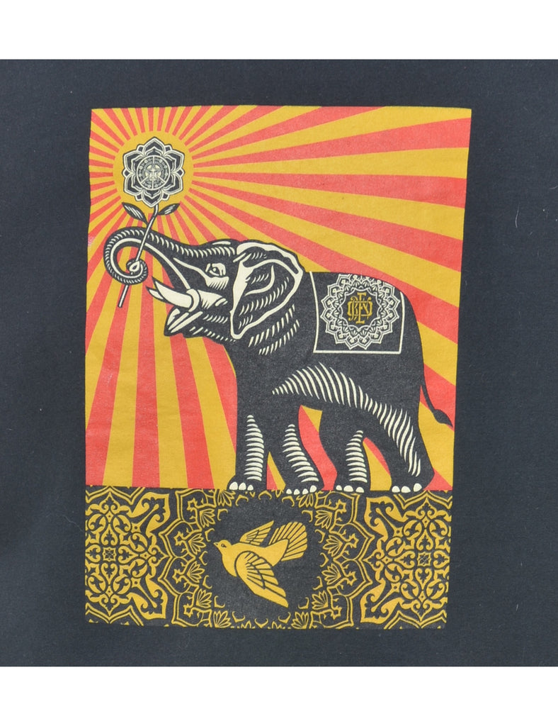 Black Animal Sweatshirt - M