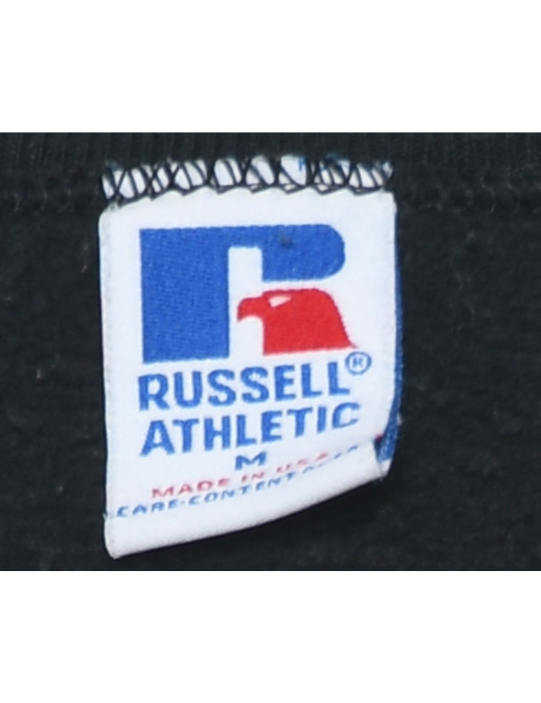 Black & Blue Embroidered NFL Carolina Panthers Sweatshirt - M