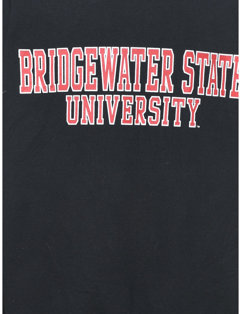 Black Bridge Water State University Printed Sweatshirt - M