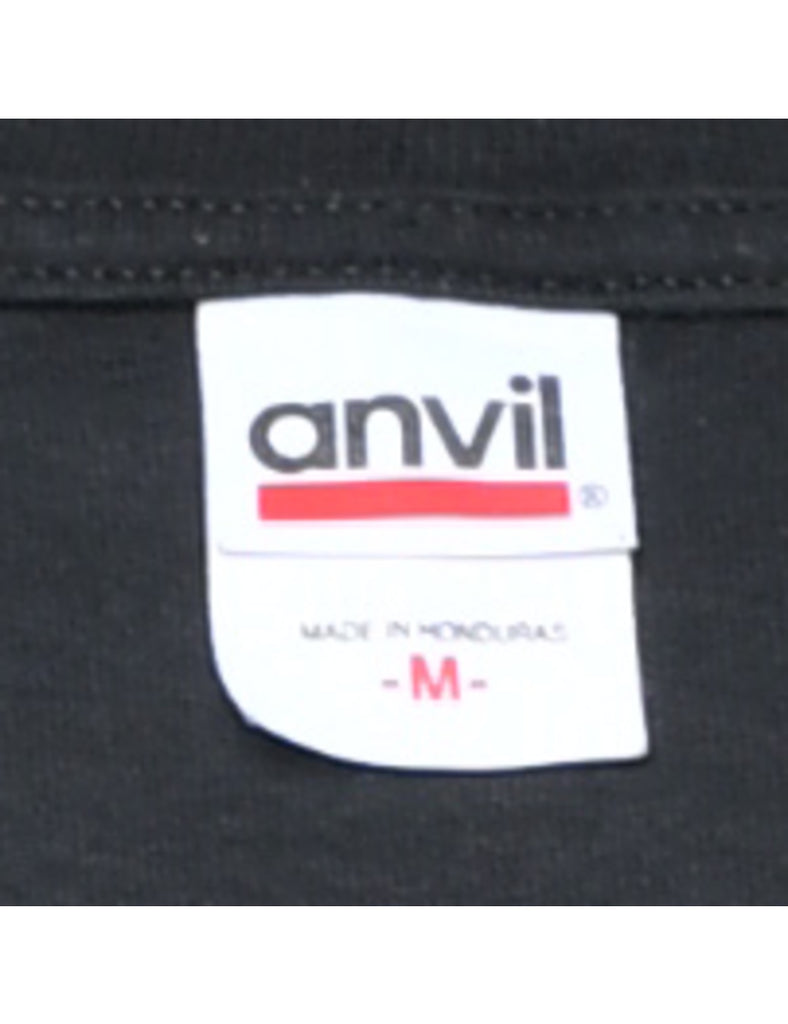 Black Car Racing Printed T-shirt - M