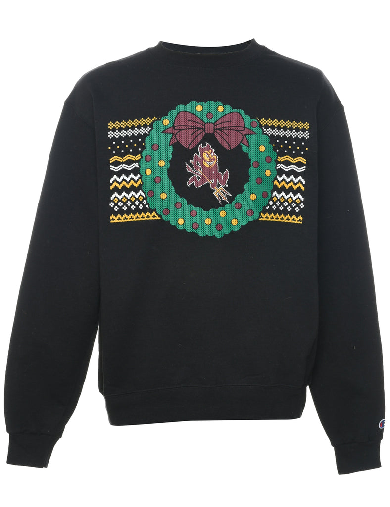 Black Christmas Sweatshirt - M