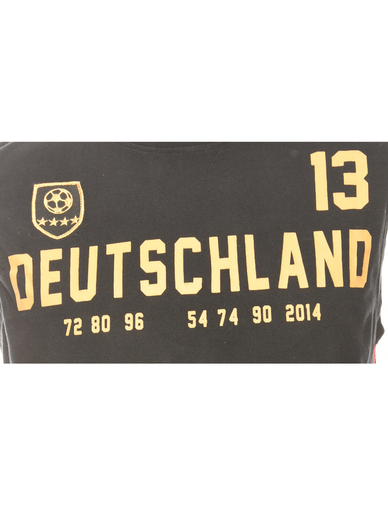 Black Deutschland Printed T-shirt - M