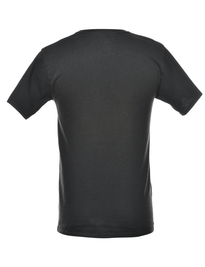 Black Elmira College Printed T-shirt - S