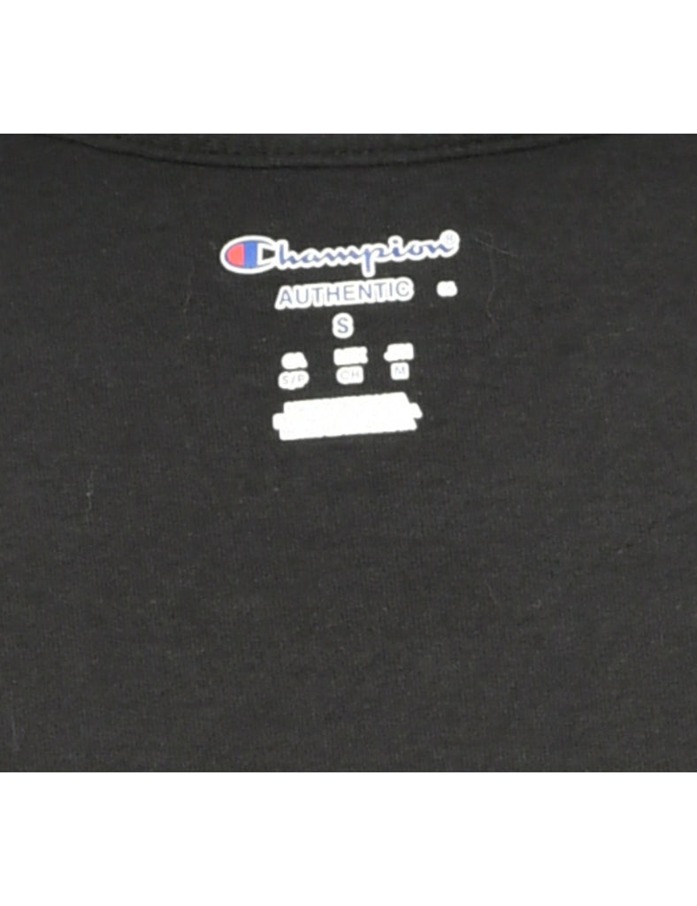 Black Elmira College Printed T-shirt - S