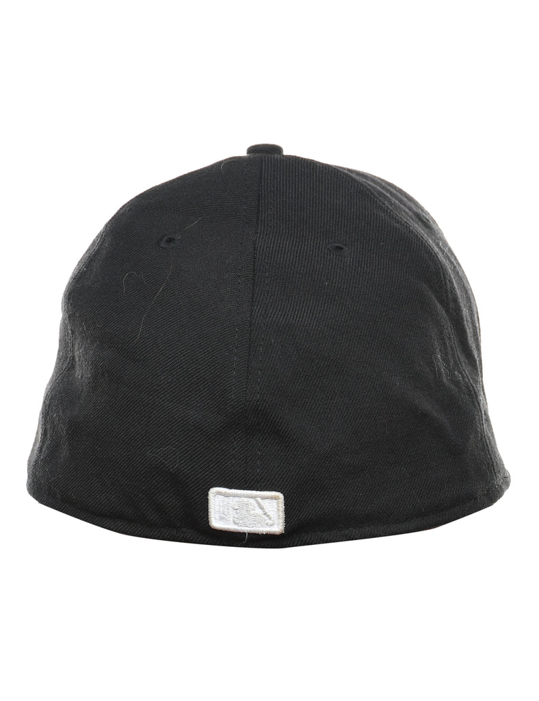 Black Embroided Cap - XS