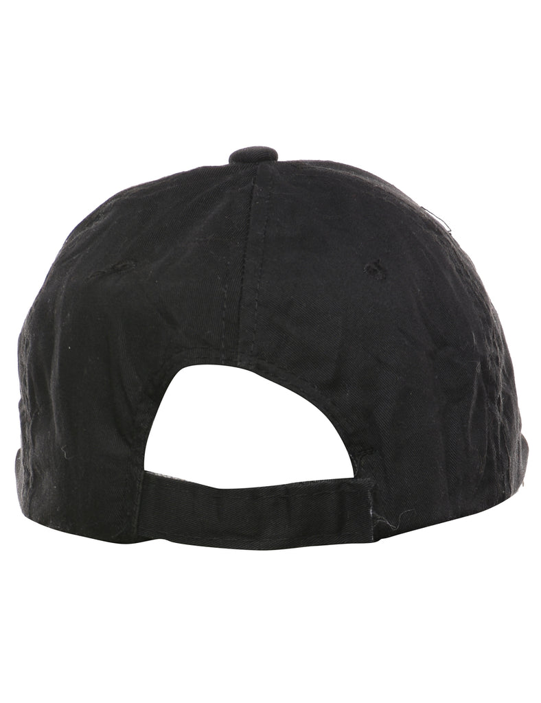 Black Embroided Cap - XS
