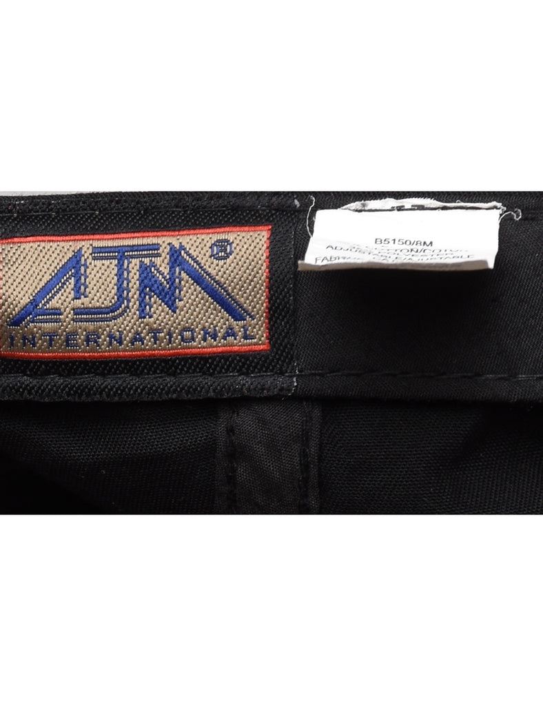 Black Embroided Cap - XS