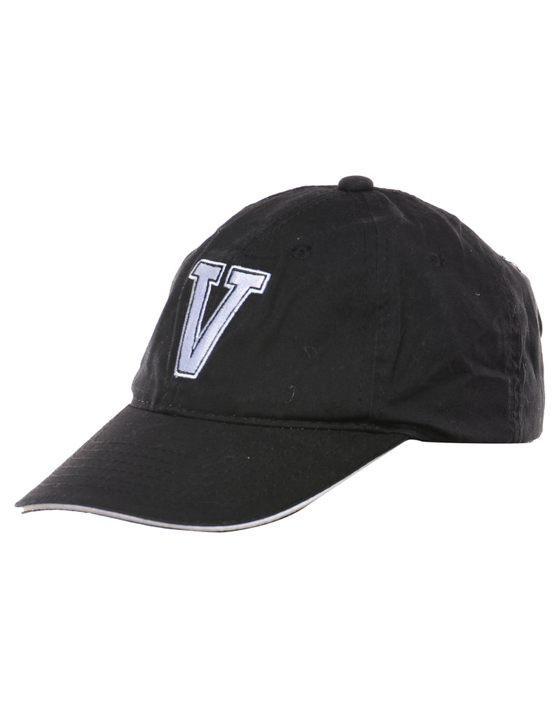 Black Embroided Cap - XS
