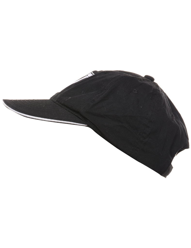 Black Embroided Cap - XS