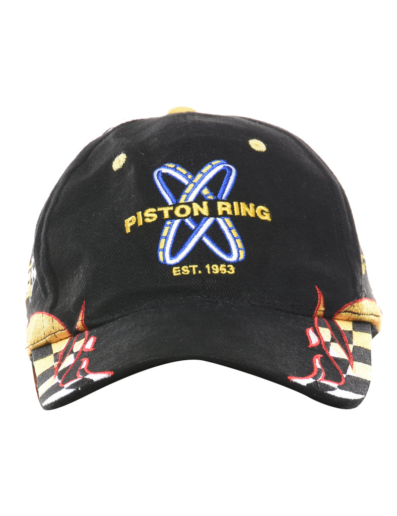 Black Embroidered Cap - XS