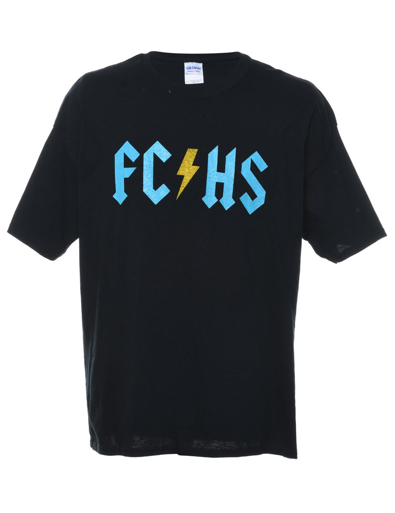 Black FC/HS Printed T-shirt - XL