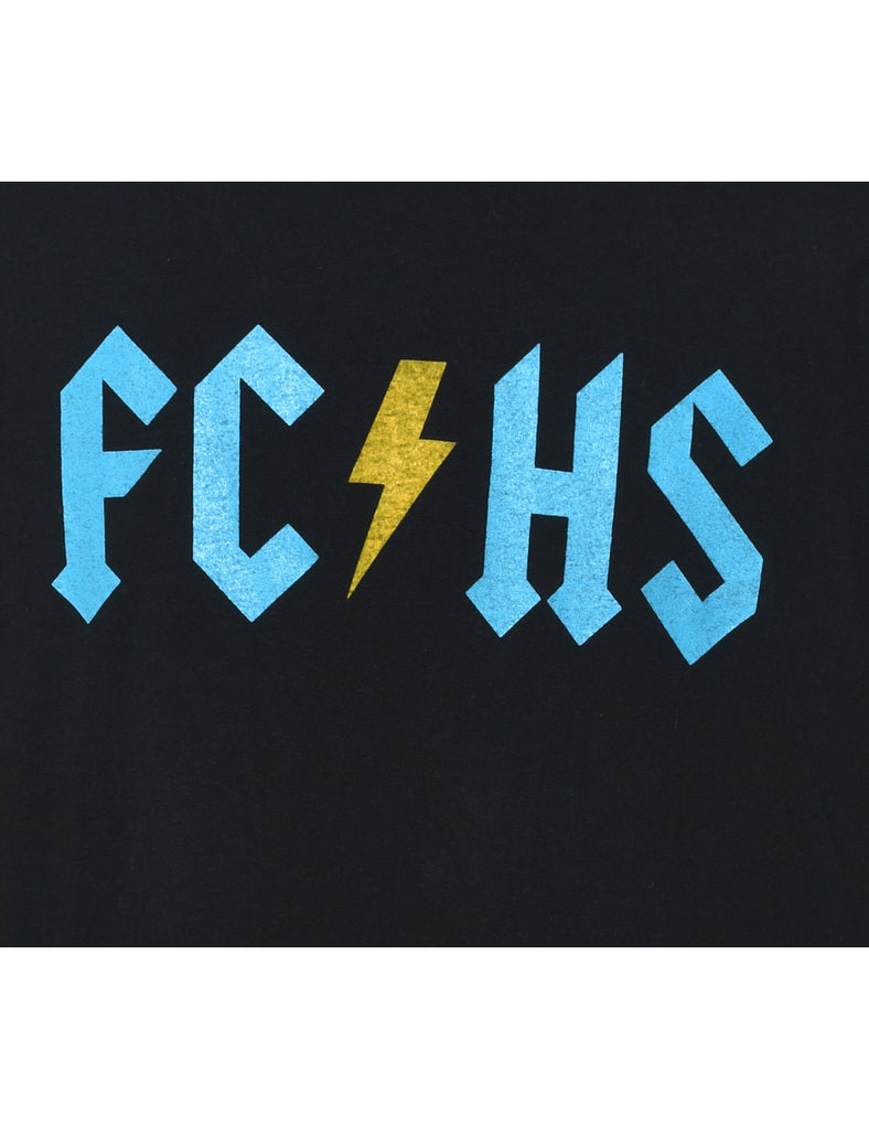 Black FC/HS Printed T-shirt - XL