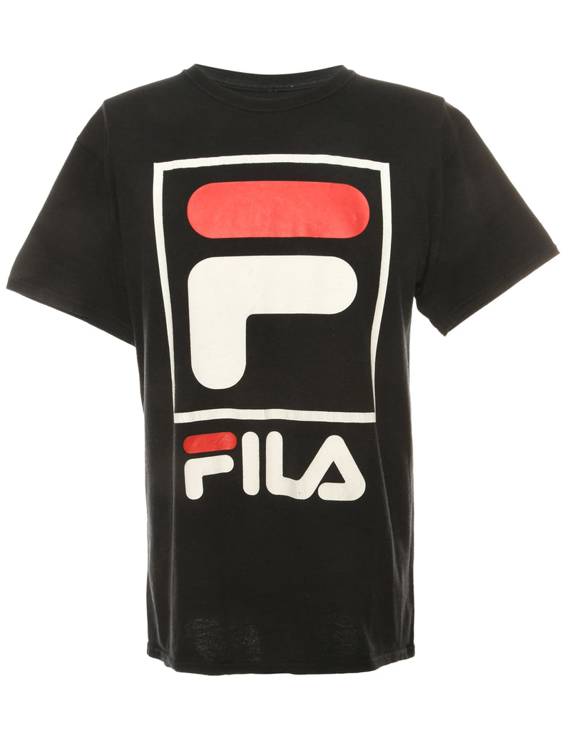 Black Fila Printed T-shirt - M