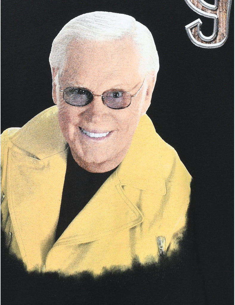 Black George Jones Printed T-shirt - XL