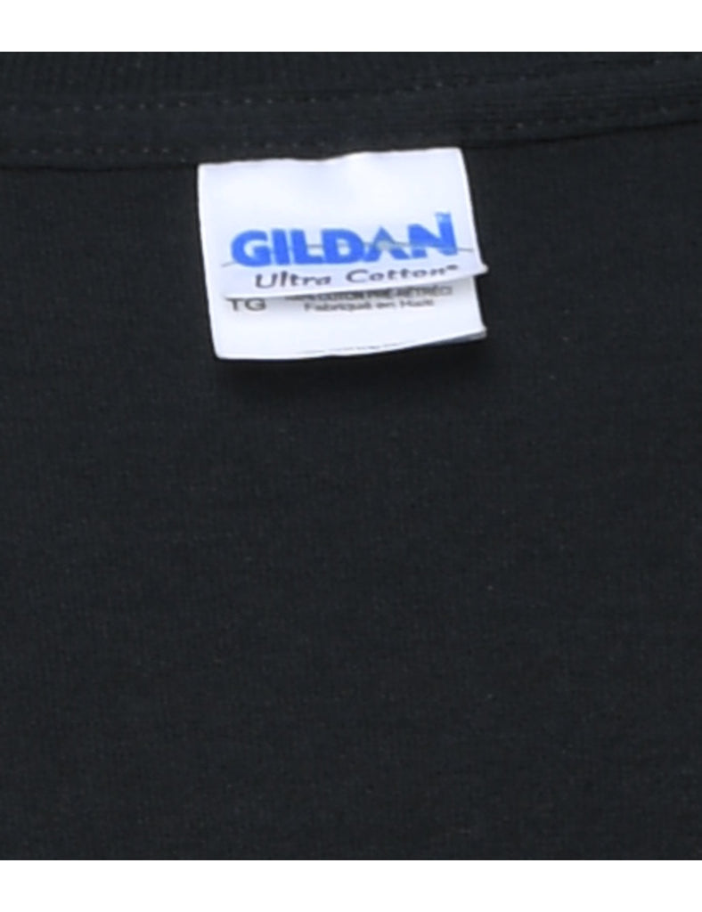 Black George Jones Printed T-shirt - XL