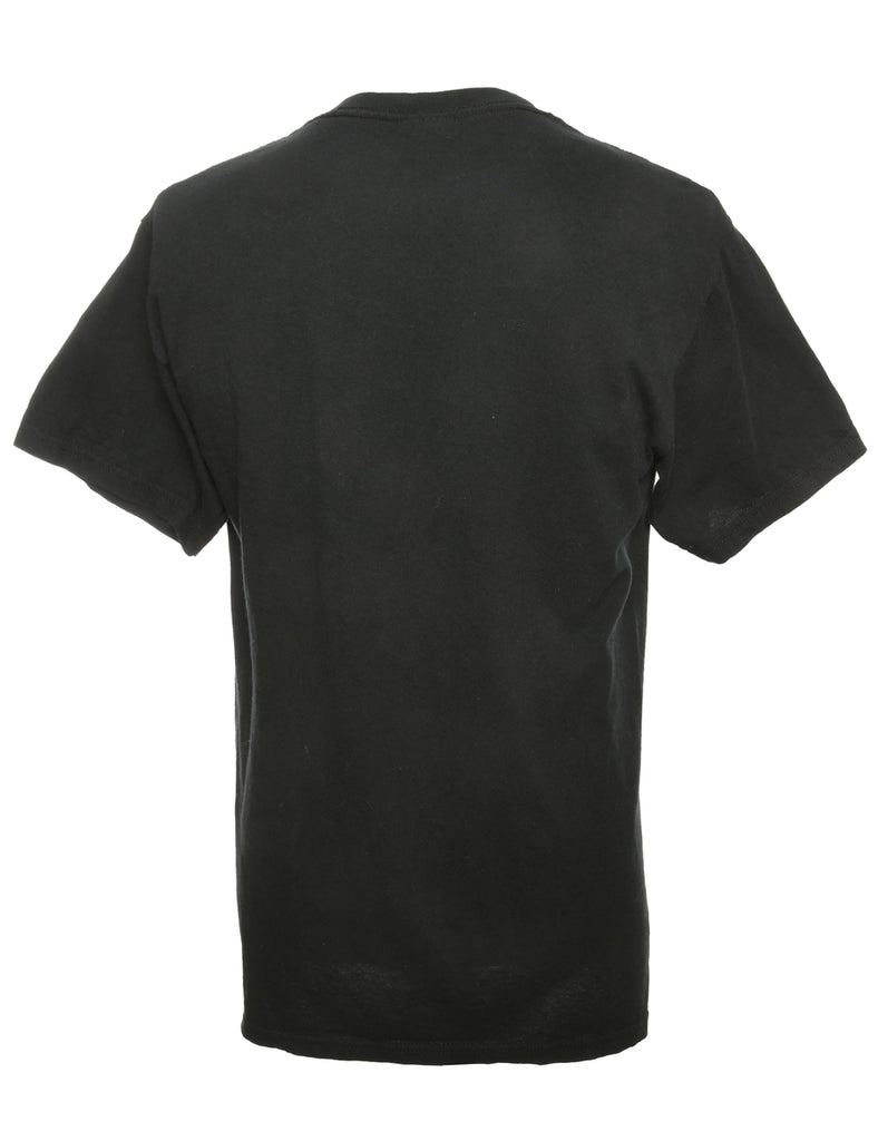 Black Gildan Printed T-shirt - M