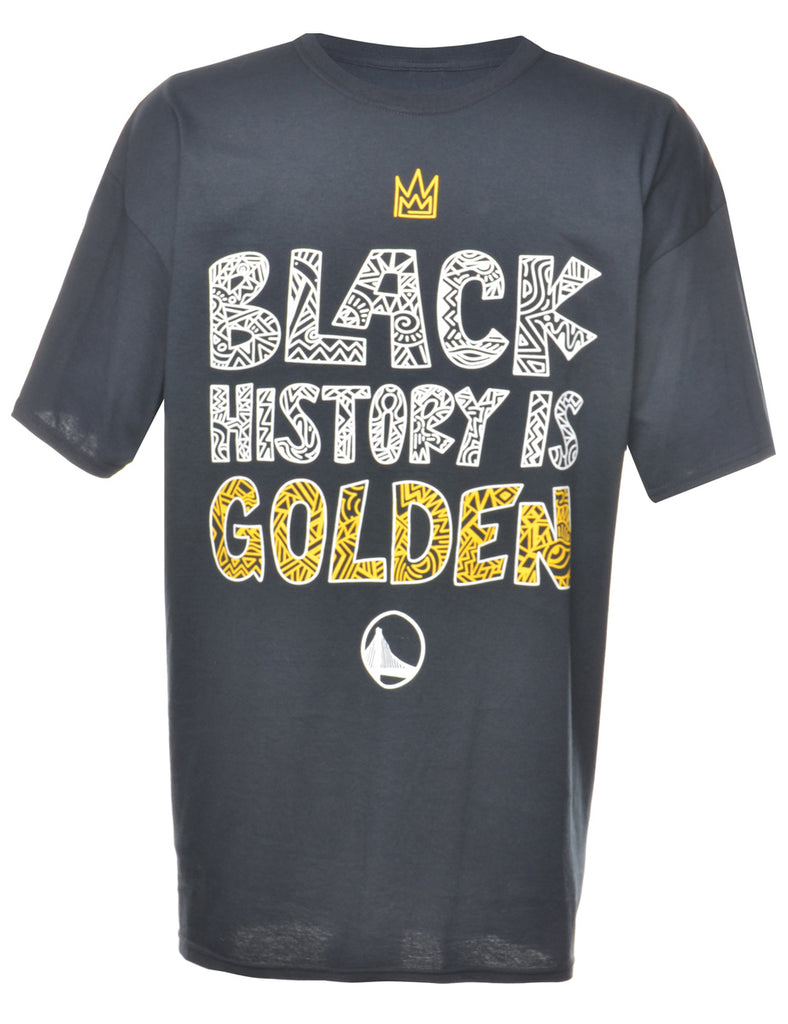 Black History Is Golden Printed T-shirt - XL