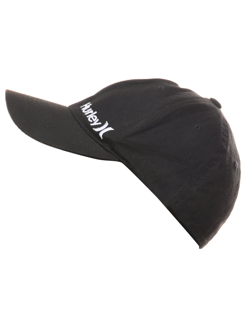 Black Hurley Embroidery Cap - XS