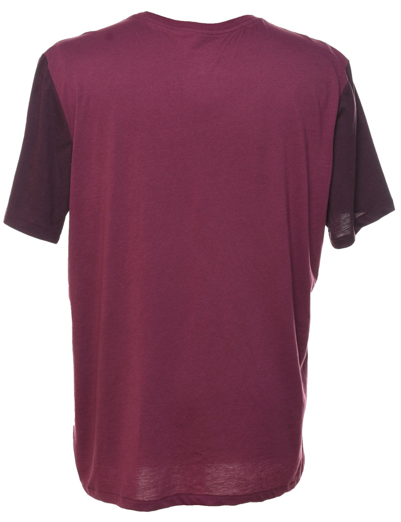 Black & Maroon Patterned Nike T-shirt - XL