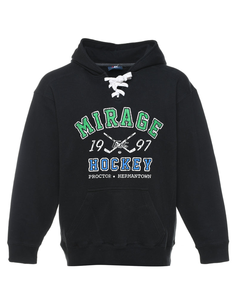 Black Mirage Hockey Hoodie - L