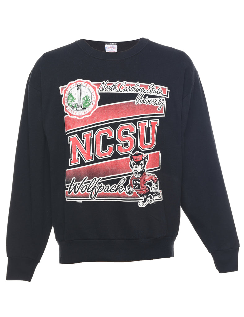 Black North Carolina State University Wolfpacks Sports Sweatshirt - XL