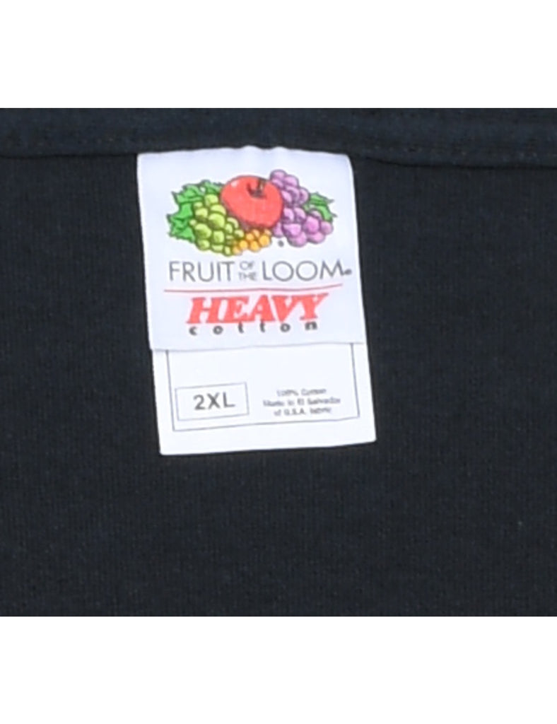 Black Obama Design Printed T-shirt - XL