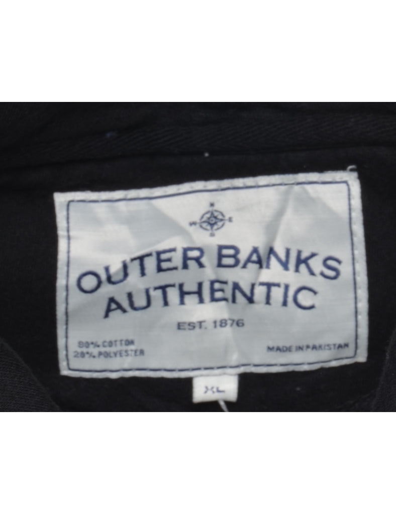 Black Outer Banks North Carolina Hoodie - XL