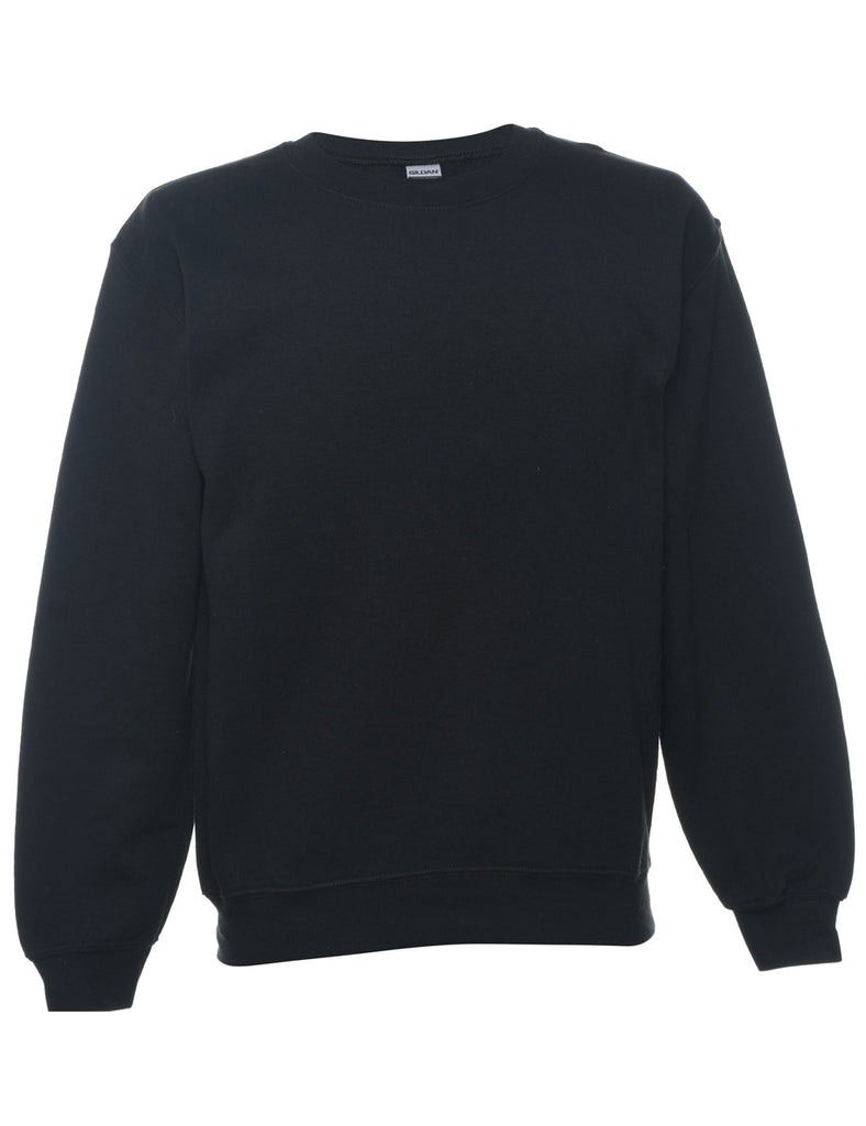 Black Plain Sweatshirt - S