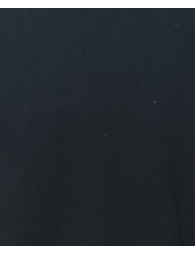 Black Plain Sweatshirt - L