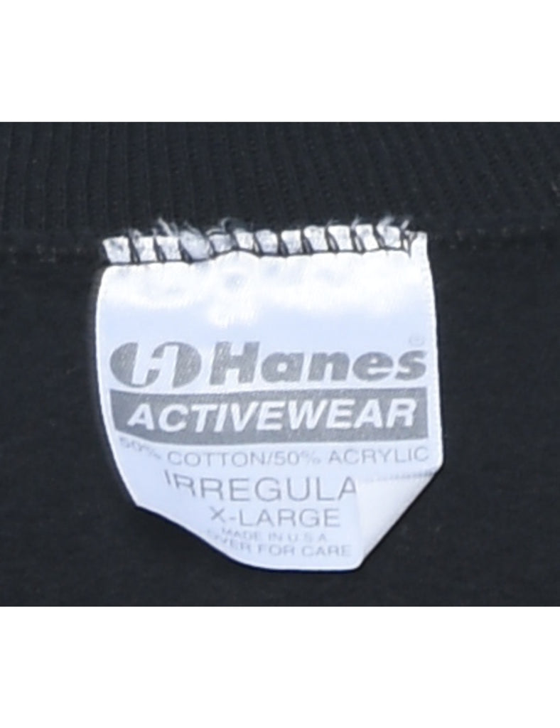 Black Plain Sweatshirt - XL