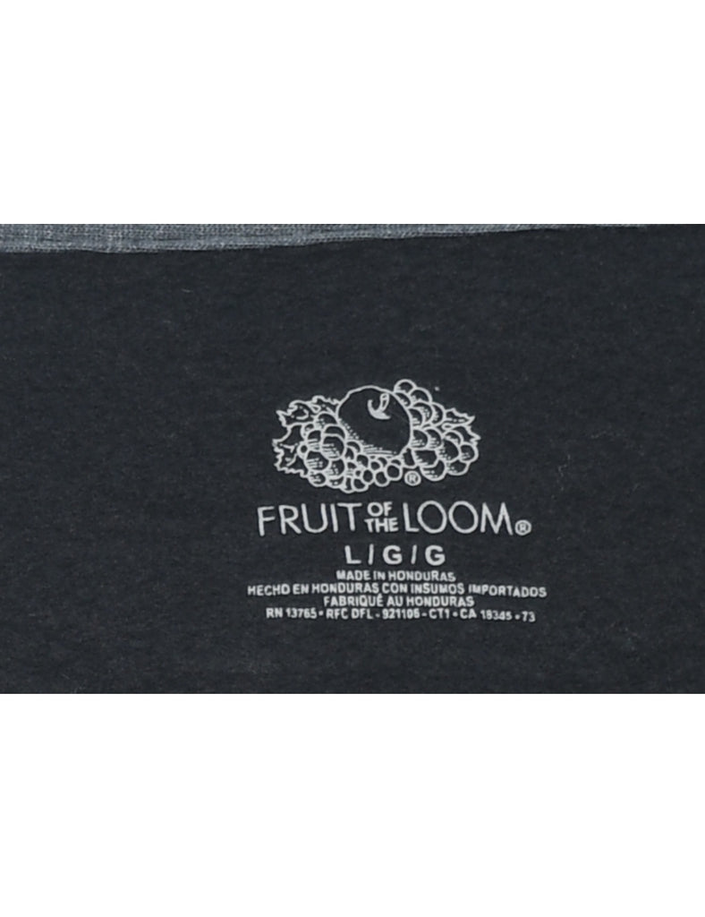 Black Plain Sweatshirt - L