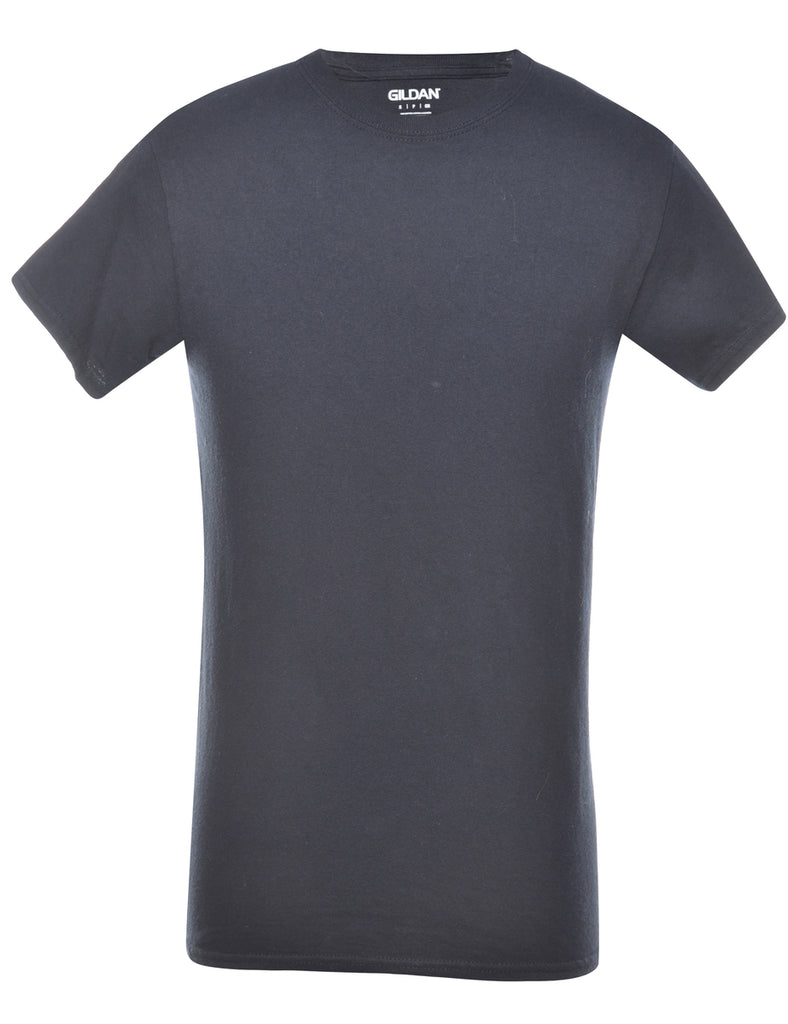 Black Plain T-shirt - S