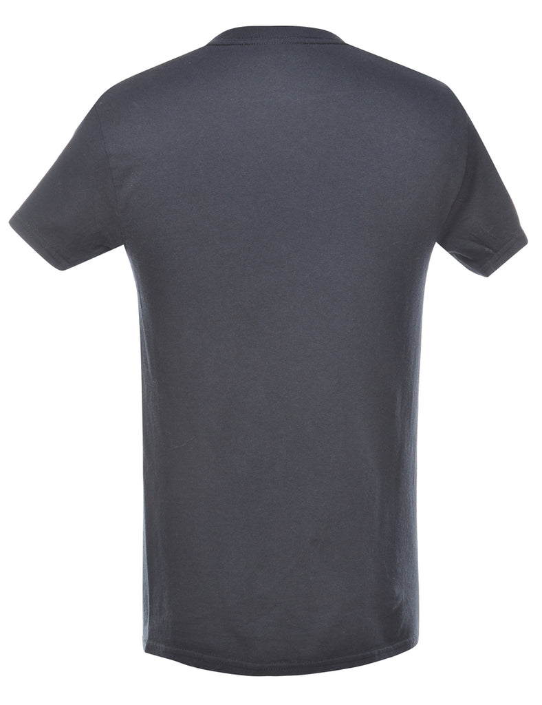 Black Plain T-shirt - S